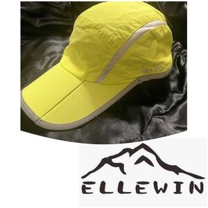 Ellewin Lime Stretch Soft Brim Running Hat